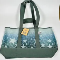 【新品】スターバックス　台湾限定　トートバッグ　漁師網バッグ　大　星柄