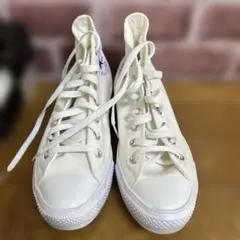 【美品】コンバース　ハイカット　24.5 白