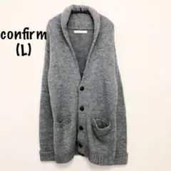 confirm コンファーム　肉厚カーディガン　厚手　L 灰色　グレーのサムネイル