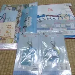 ちいかわステーショナリー・ハンドタオル・キーホルダー　一番くじ4点まとめ