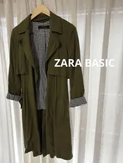 ZARA ジャケット　ロングコート　カーキ
