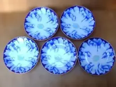 深川製磁＊牡丹金ミル＊中皿（15cm）5枚セット＊有田焼のサムネイル