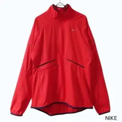 NIKE ハーフジップ ナイロンジャケット レッド スポーツウェアのサムネイル
