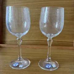 BOHEMIA クリスタルガラス ワイングラス 2個セット