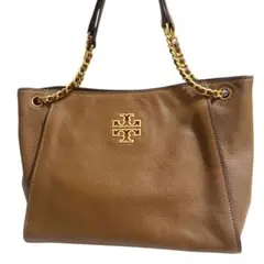美品 TORYBURCH トリーバーチ トートバッグ レザー ブラウン A4可のサムネイル