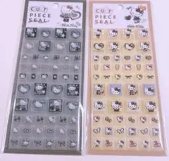 ヒョウ柄　キティ　タイルシール　CUT PIECE SEAL