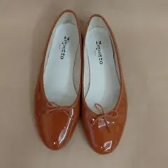 【美品】repettoサンドリオン バレエシューズ サイズ38.5 ブラウン