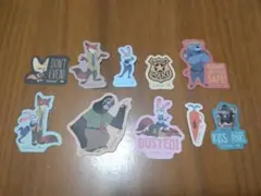 ズートピア　フレークシール　10枚