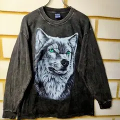 CIVARIZE ウルフプリント 長袖Tシャツ ブラック 46 | Mercari