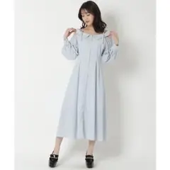 REDYAZEL⭐︎肩あきストライプシャツワンピース