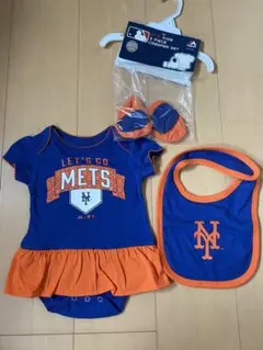 Majestic MLB New York Mets ロンパース スタイ セット