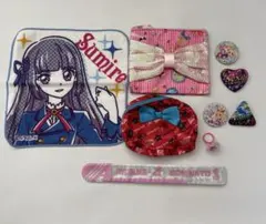 【まとめ売り】アイカツ！ グッズセット ポーチ・缶バッジ・パッチンバンド他