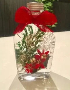 ハーバリウム  クリスマスボトル　展示