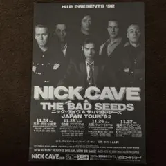Nick Cave & The Bad Seeds 1992 フライヤー