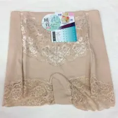 [K282] 人気の風花☆骨盤・お腹すっきり[LL☆ベージュ]綿混1分丈ショーツ