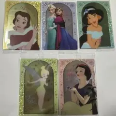 ディズニーキャラクターズ　ウエハース キャラクターカード 5枚セット
