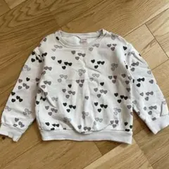最終値下げ！ZARA ハート柄トレーナー 100cm