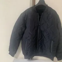 黒色MA-1変則キルティング(中綿)ブルゾン新品タグ無し2,780円(送料無料)