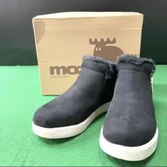 moz レディースシューズ/ショートムートンブーツ ブラック/24cmのサムネイル