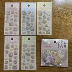 ちいかわベビー ミニミニぷっくりシール4種とおしりもっちりフレークシールセット