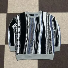 【✨激レア】GORGE 3Dニット セーター　総柄 カラフル サイケ