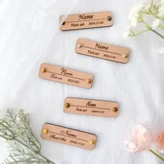 びれすた様専用ページ ファーストアート ネームタグ ネームプレート 木製