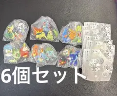 ポケモン　旅立ちの3匹アクリルキーホルダー　6個セット　ガチャ