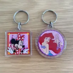 【東京ディズニーリゾート】ミニー アリエル アクリルキーホルダー 平成レトロ