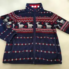 ユニクロ フリースジャケット ノルディック柄 110サイズ　無香料