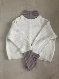 レイヤード風ニット　タートル