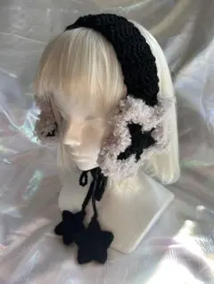 星型　イヤーマフ　耳あて　ハンドメイド