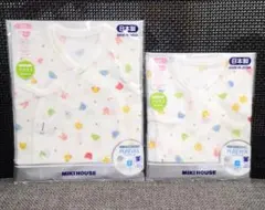 MIKIHOUSE　ピュアベール　コンビ肌着　短肌着　50サイズ　新生児　2枚