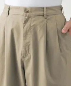 MUJI　紳士 涼感 タックストレートパンツ Sのサムネイル