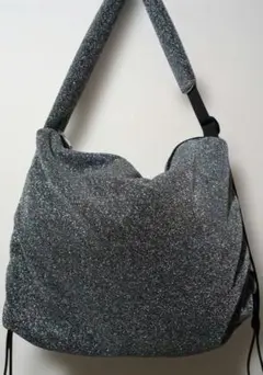 ショルダーバック(AZULbymoussy)(ラメ)(シルバー)(軽量)中古品
