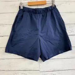 UNIQLO ドライストレッチ ショートパンツ S 紺 春夏 ゴムウエスト✨