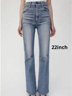 MOUSSY マウジー MVSフレアデニムパンツ ブルー 22