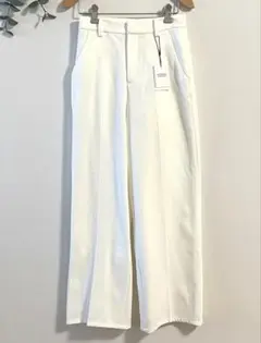 GRL グレイル　Sサイズ　新品　タグ付き　ホワイト ワイドパンツ ポケット付き