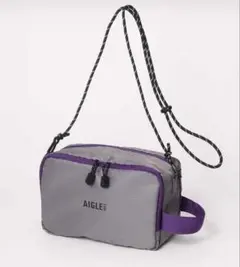 オトナミューズ雑誌付録★AIGLE ショルダーストラップ付きダブルジップポーチのサムネイル