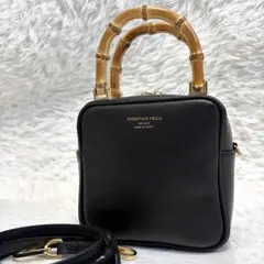 美品★CHRISTIAN VILLA　ショルダーバッグ　バンブー　 2wayのサムネイル