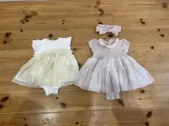 ☆美品☆フリル付きロンパース2点セット