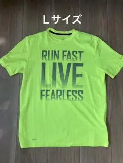 NIKE ランニング Tシャツ イエロー L ナイキ