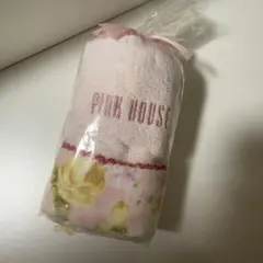 ✨PINK HOUSE タオルハンカチ 新品タグ付 35×35cm 花柄のサムネイル