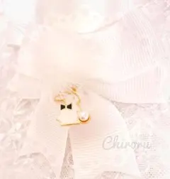 ラビットテールヘアクリップ(ホワイト)りぼん うさぎ バニー ファー ロリィタ