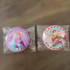 ディズニー刺繍缶バッジ　アナと雪の女王 シュガーラッシュ