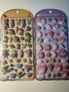 コットンパフィーシール　ズートピア　ベイマックス