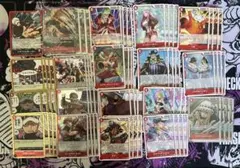 ワンピース 蒼海の七傑 赤 デッキパーツ 各4枚、ルフィ、ローsr4枚付