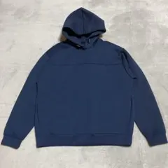 【ファンドアウト】ワークマン　ネイビー パーカー M 胸ポケット付き　フリース