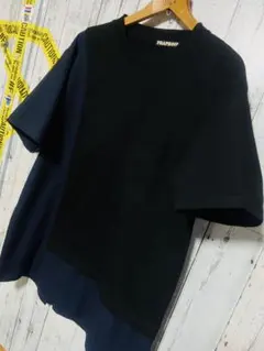 極名作 FRAPBOIS Tシャツ ワイド カットソー 切り替え 日本製 希少のサムネイル