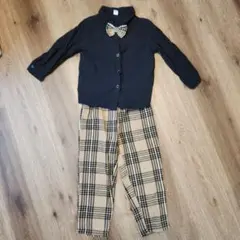 【本日発送可能!!】キッズ男の子SHEINフォーマルセット110cm黒・ベージュ