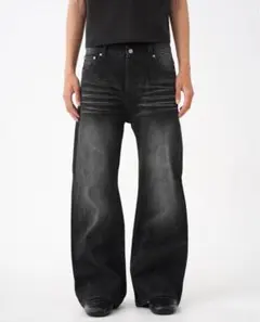 エイサップモード Creased Washed Wide Denim Pants - メルカリ